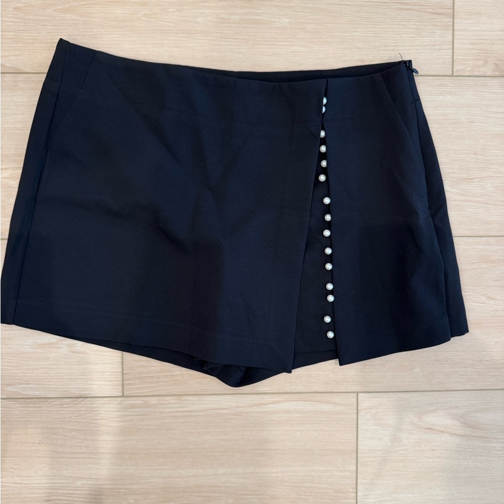 Zara Black High Waist Shorts